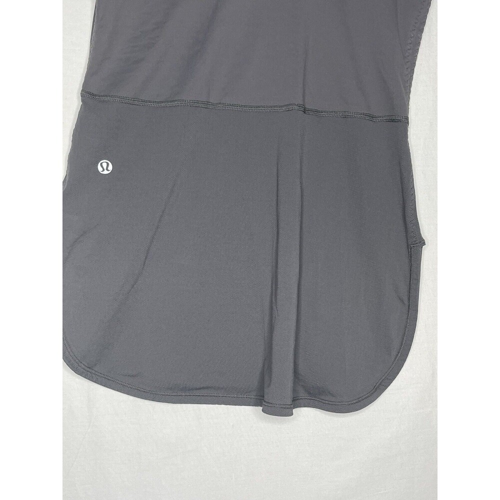 Lululemon Gray Black Ride Inside Tank Athletic Top Size 2 - Picture 2 of 6